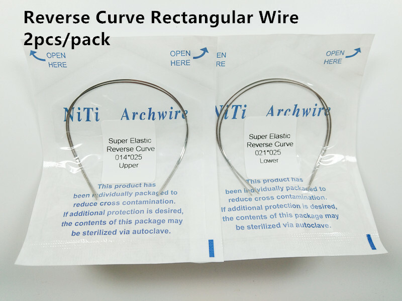 Dental NITI Rectangular Reverse Curve Rectangular Arch Wires Super Elastic Wire