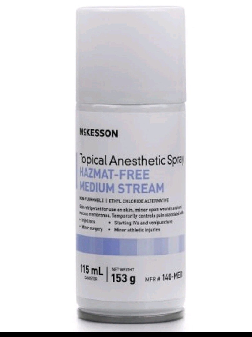 McKesson Topical Anesthetic, Spray, 115 mL, Box of 12,