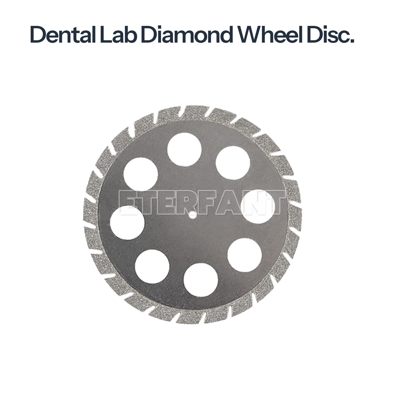5pcs Dental Lab Diamond Cutting Disc Double Sided 45mm*0.3mm Crown Plaster Disc