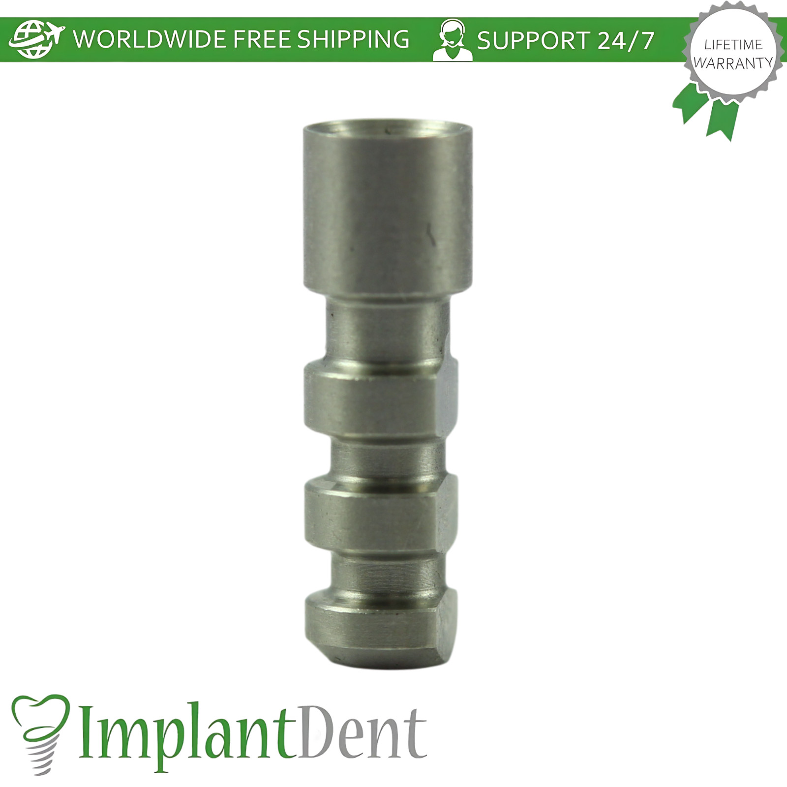 X5 Dental Fixture Analog Ø3.75mm MIS Seven Compatible Int Hex 2.45mm Connection