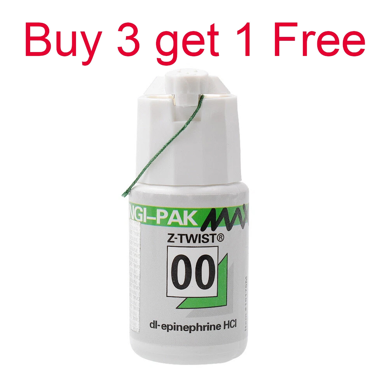 Gingi-Pak Max Z-Twist Dental Gingival Retraction Cord Packing #00 buy 3 get 1