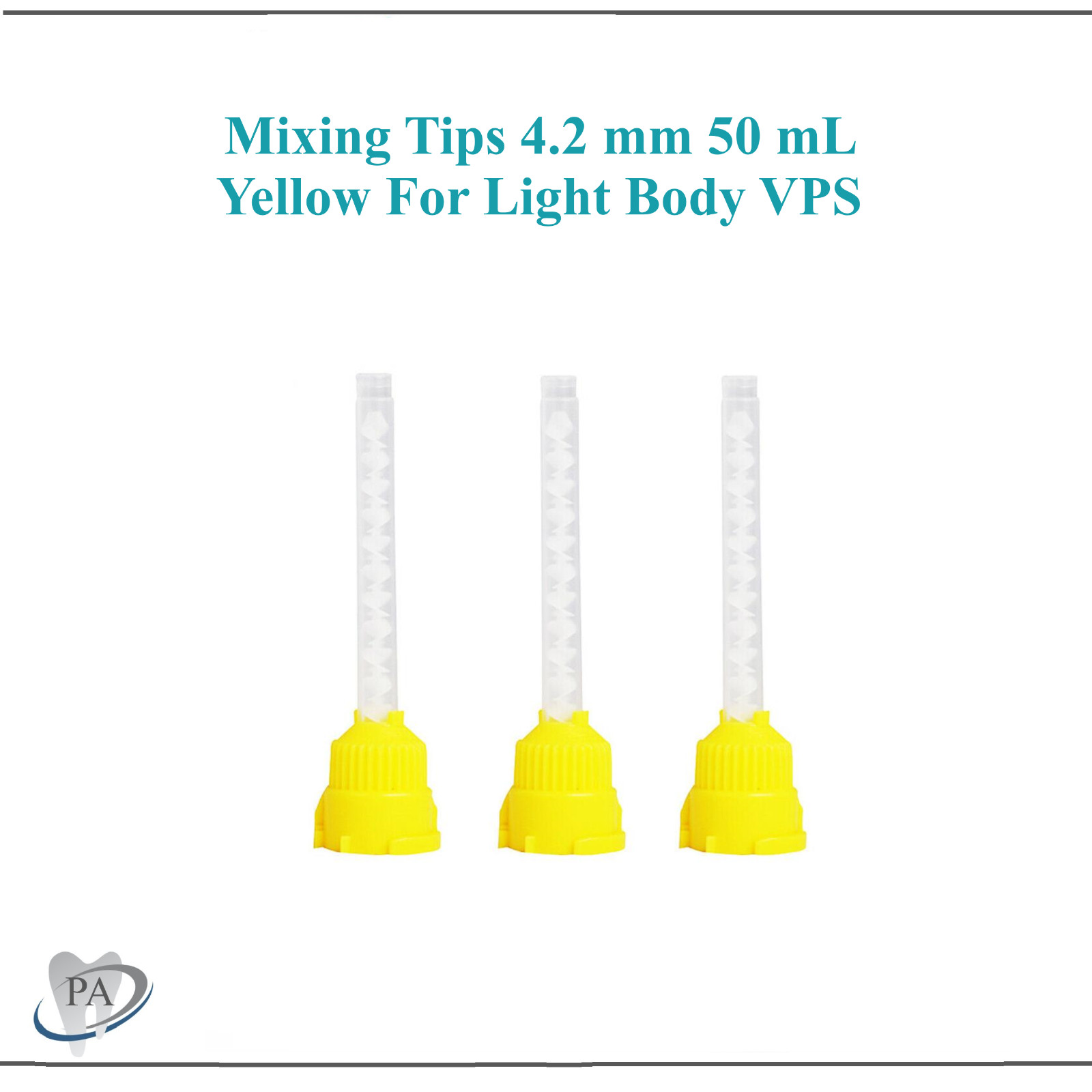 Dental Yellow HP High Performance Mixing Tips Yellow 4.2mm Low Viscosity MIXPAC