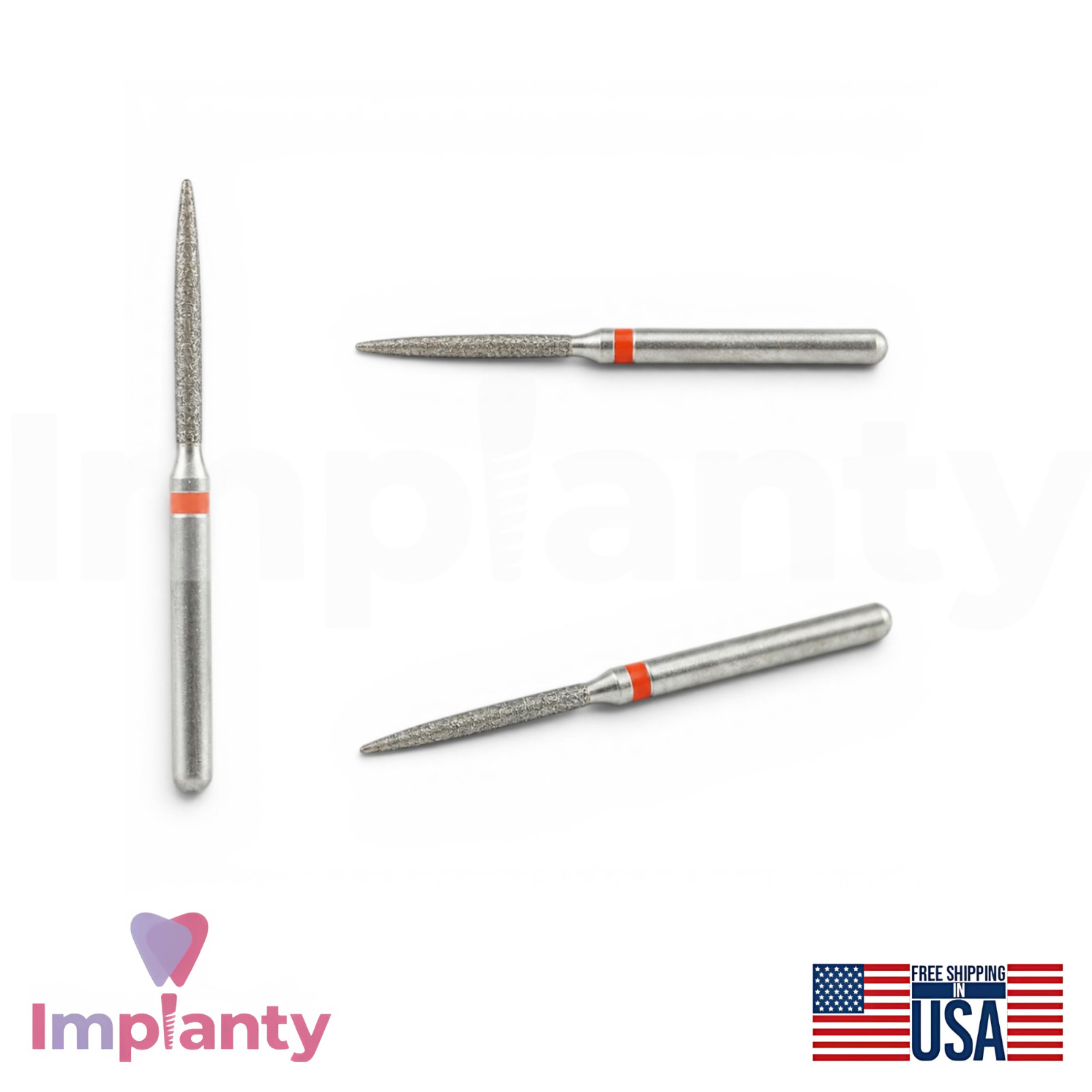 MDT Perio Diamond Coated Burs Kit Plaque Removal Stainless Steel Tool