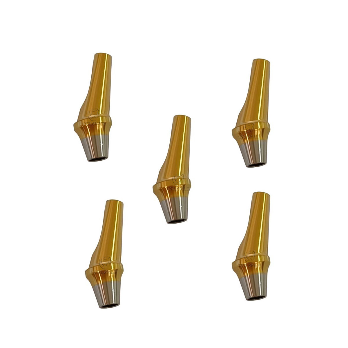 Dental angled cemented abutment for Osstem Hiossen 17 degree mini regular