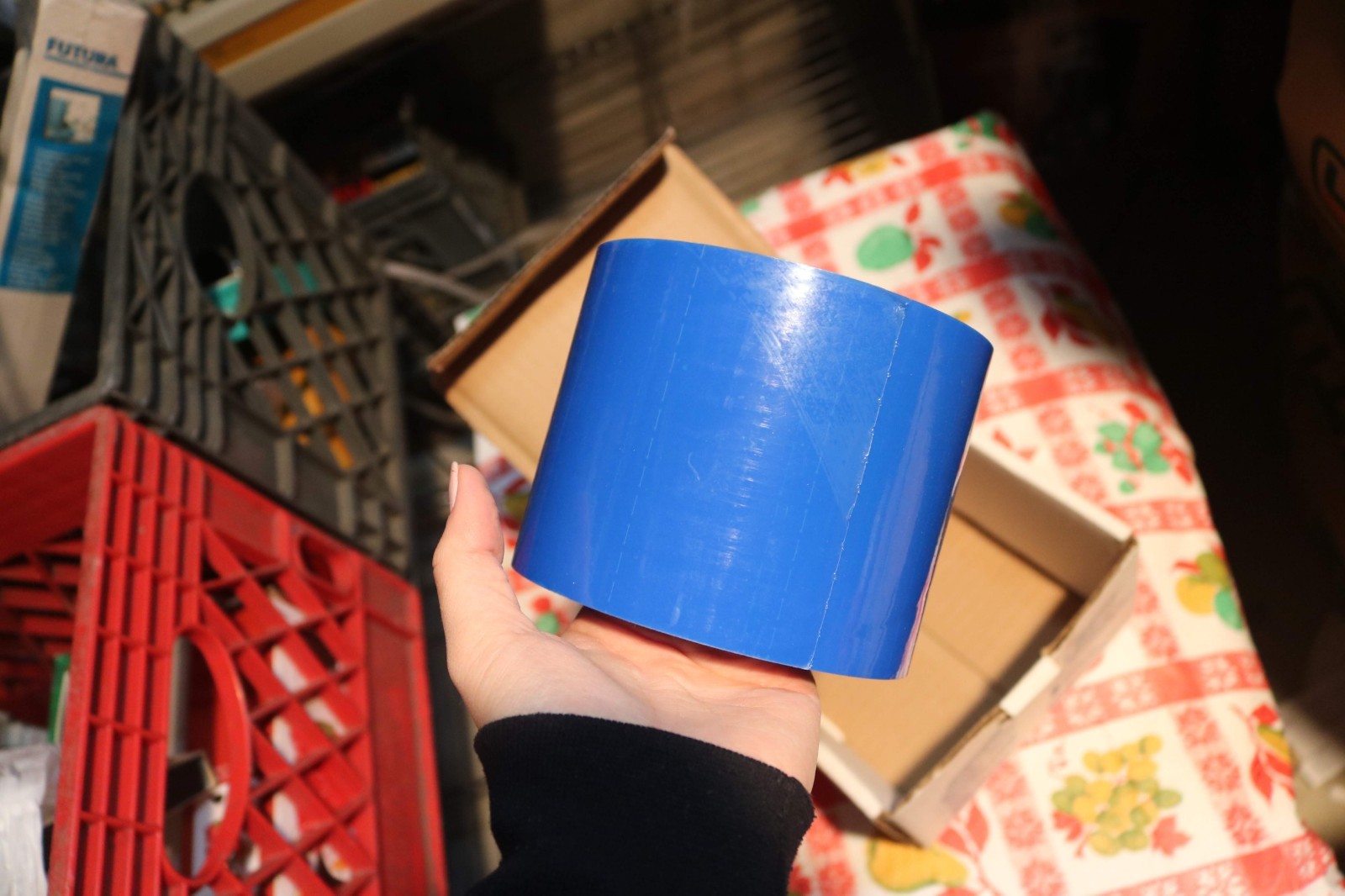 AllRap Perforated 4″ x 6″ Refill Roll 1200 Sheets Roll Blue
