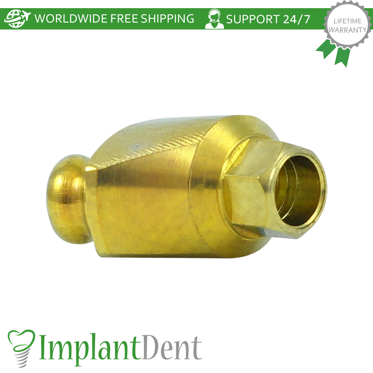 1x Dental Angulated 30° Loc-Low Attachment Set Int Hex 2.42mm