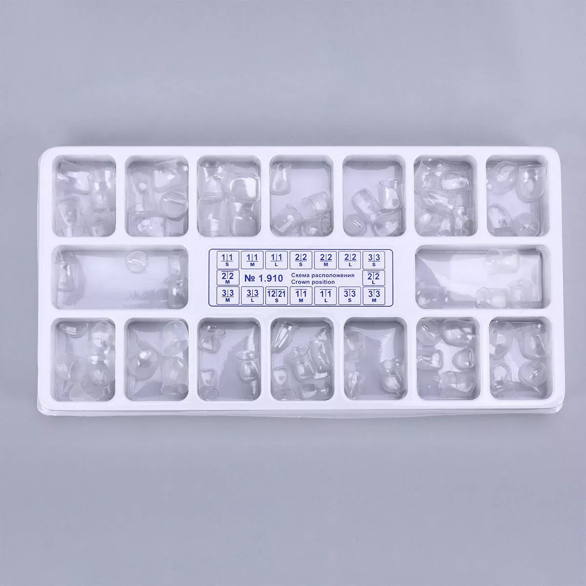 64 Pcs/Set TOR 1.910 Transparent Dental Adult Crown Anterior Matrices Matrix New