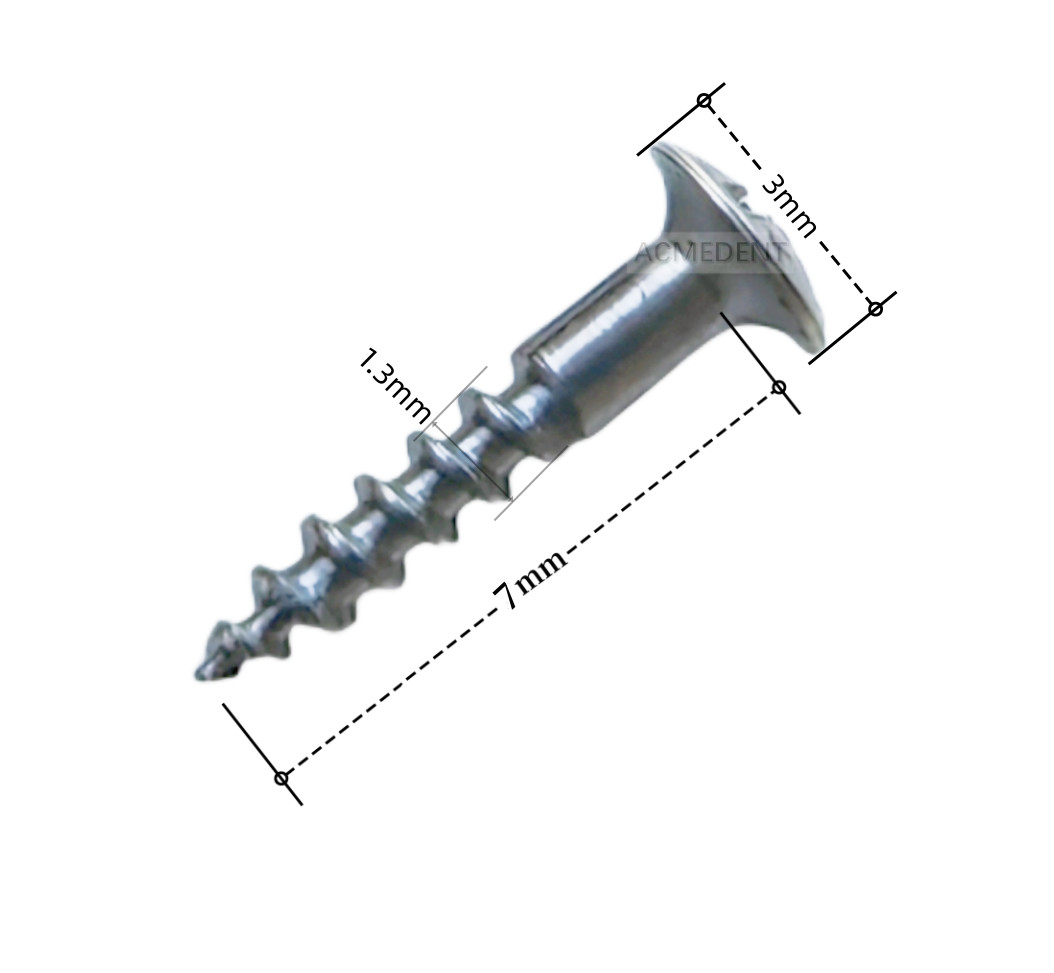 Dental GBR TAC Half Threaded Screw Bone Tack Fixation Titanium Tent Screws Tacks