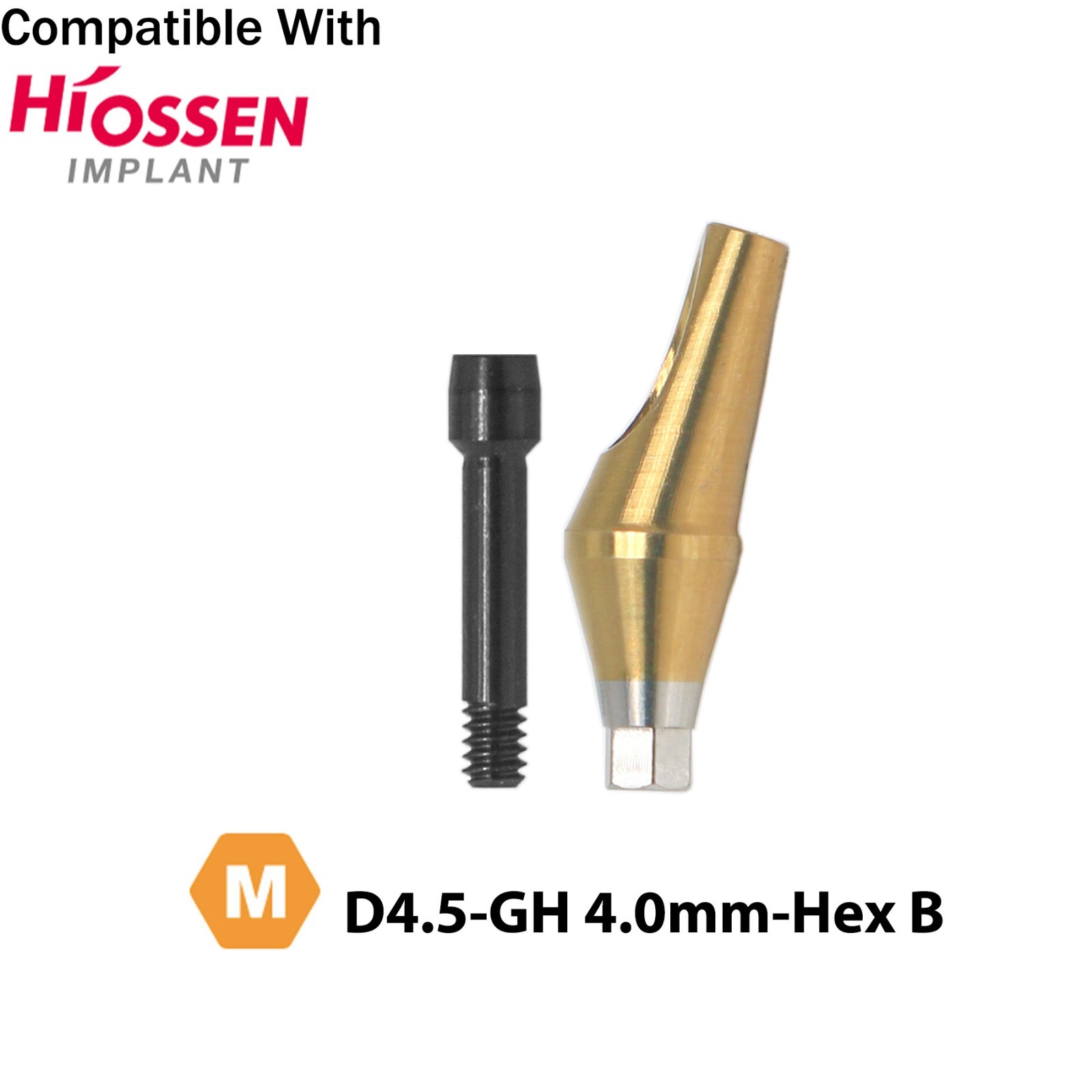 Dental 17° Angled Abutment Anatomic Fits Hiossen Osstem TS Hex Mini Platform
