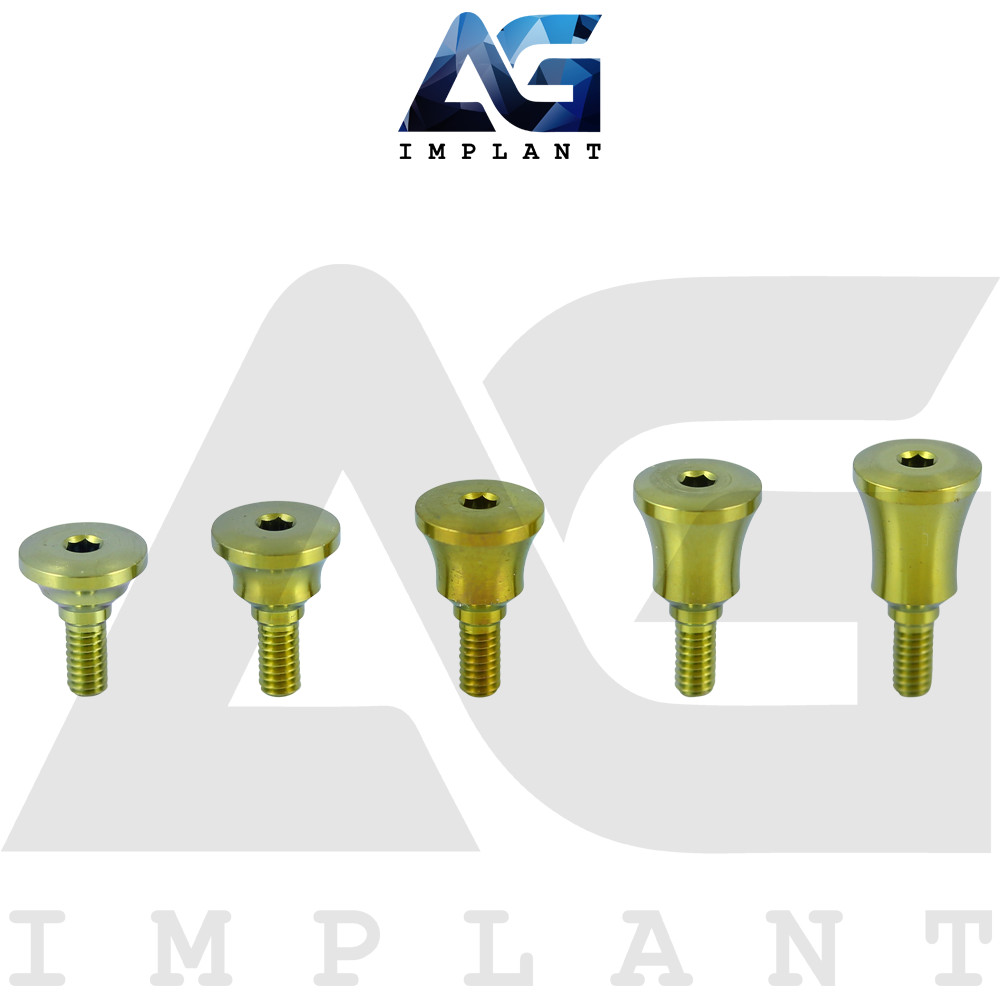 10 Wide Concave Anatomic System Healing Cap Ø5.5 Dental With Screw Hexagon 2.42