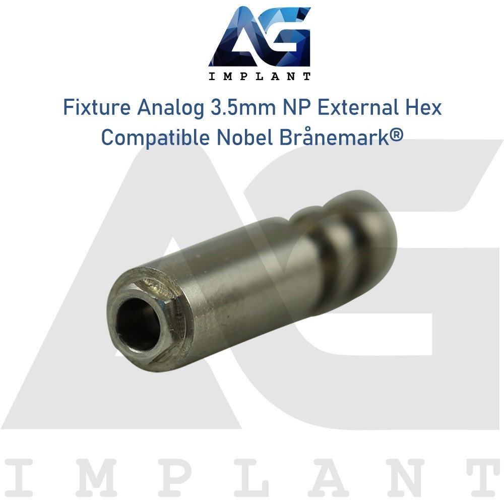5 Nobel® Branemark Compatible Fixture Analog 3.5mm NP External Hex Dental Lab