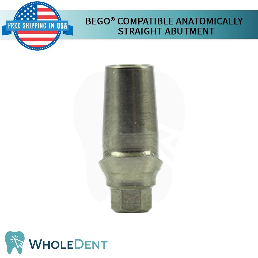 10x BEGO® Compatible Anatomic Shaped Straight Prosthetic Dental