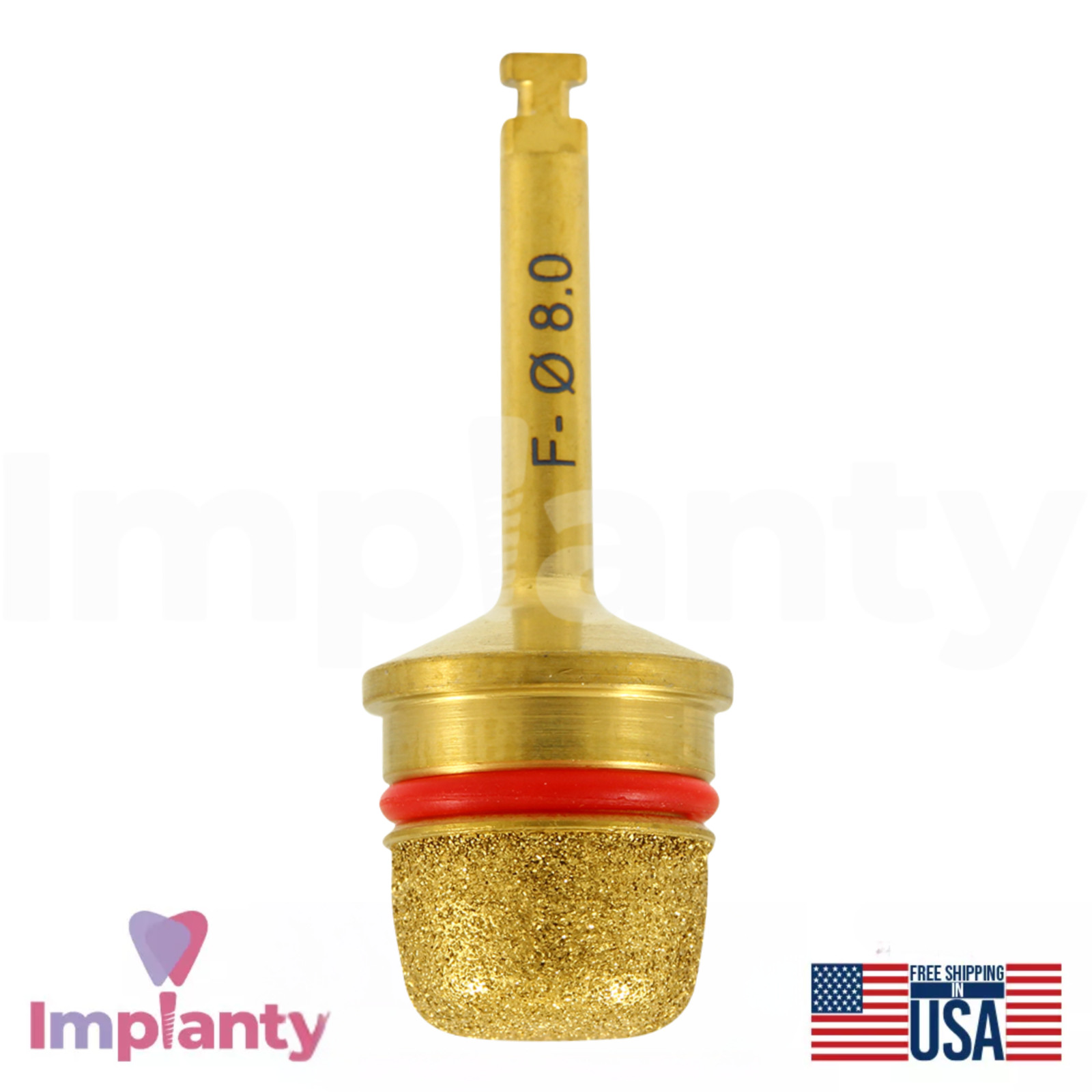GDT Dental Diamond Lateral Approach Drill Flat/Round Shape Stainless Steel Tool