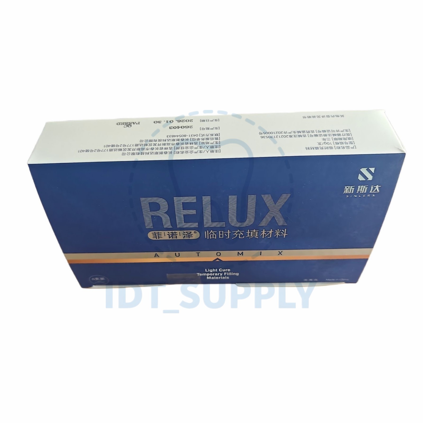 Xinsida Light Cure Temporary Crown Bridge Resin 4 Syringes Dental Lab Material
