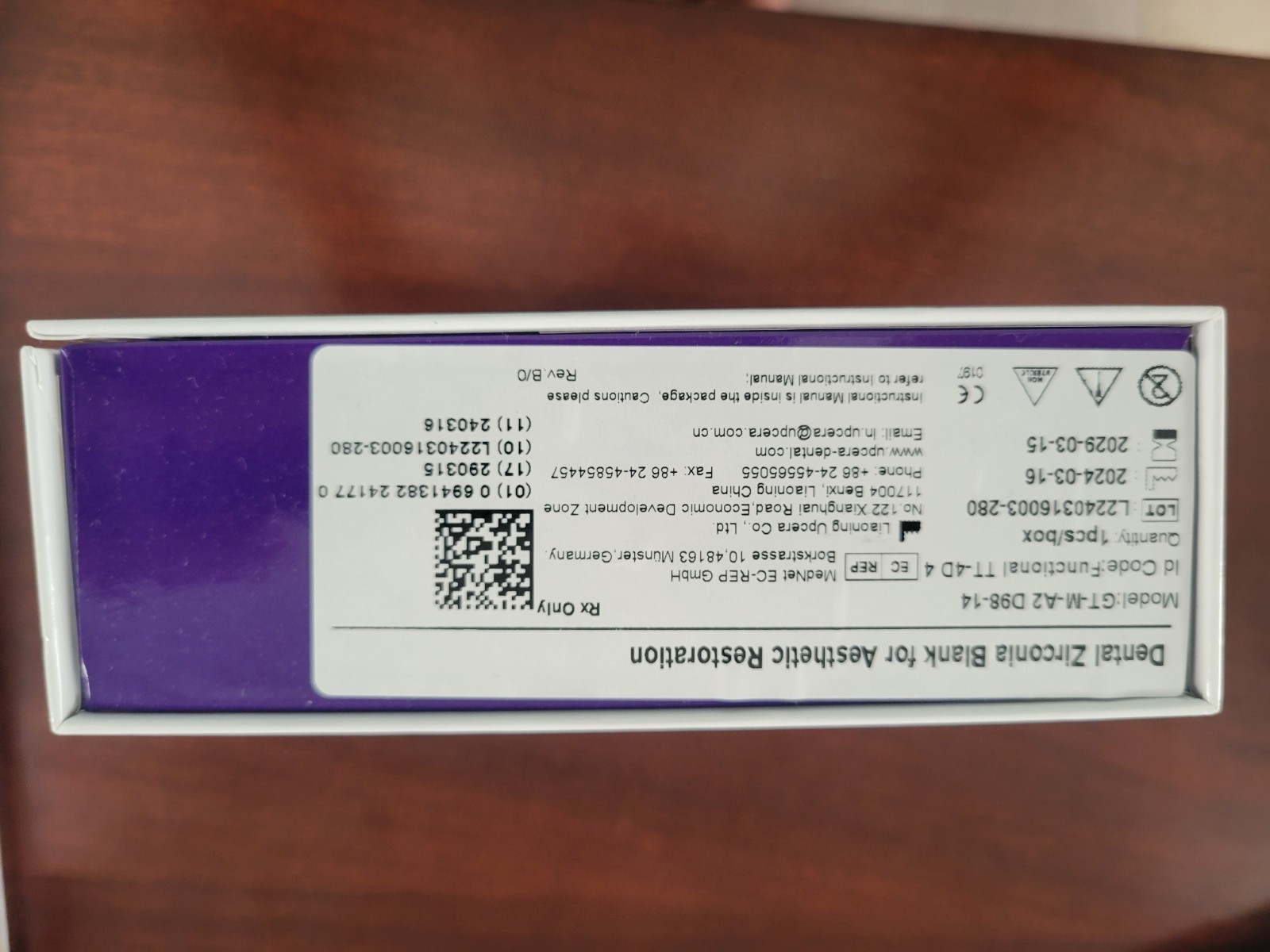 Upcera functional zirconia discs 98×14 A2