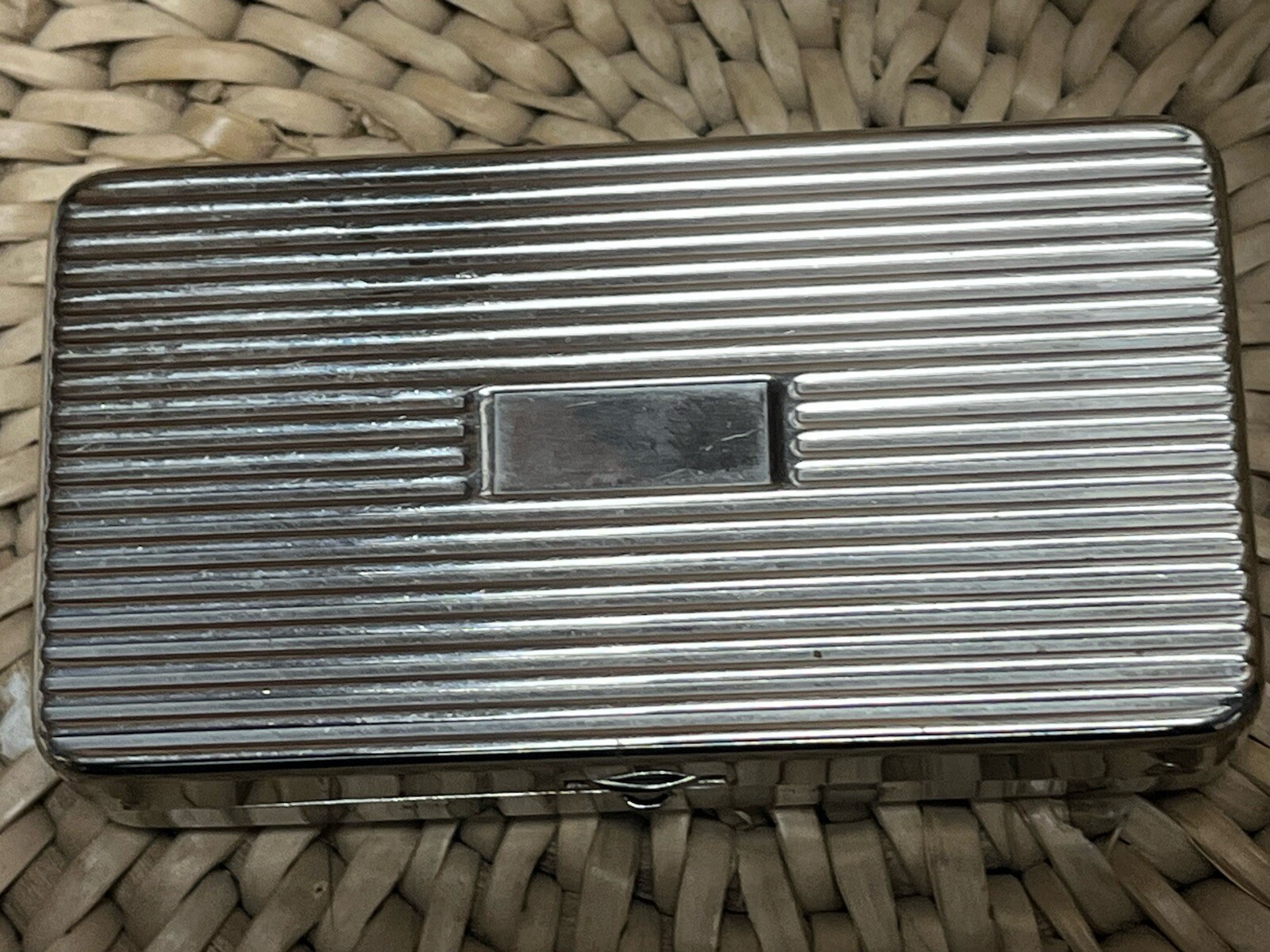 Vtg Becton Dickinson Hypodermic needle Silver / Nickel Case w/some needles Etc