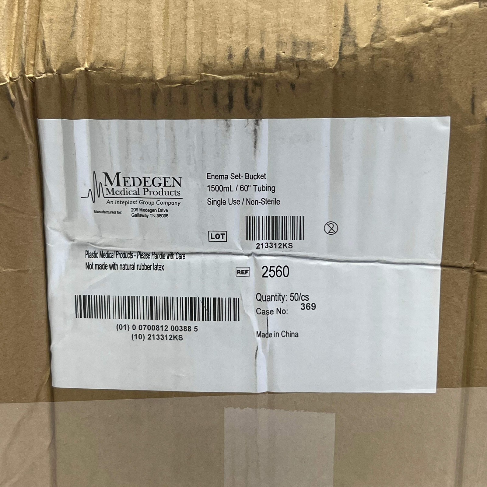 MEDEGEN (50 PACK) Enema Set Bucket 1500 ml / 60″ Tubing Single Use Non Sterile 2