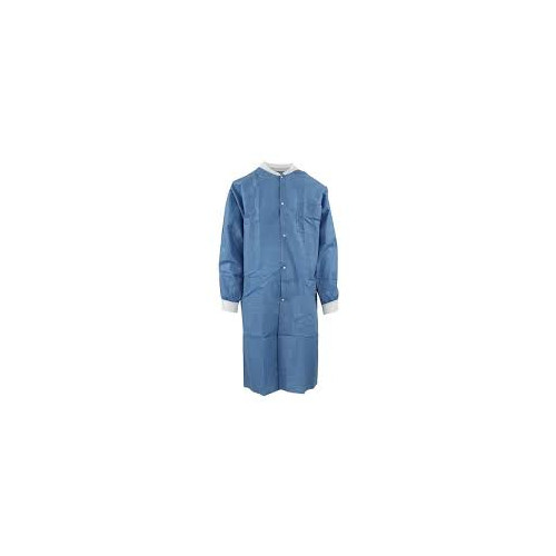 Medicom 8107-E SafeWear Hi-Perform Lab Coat Deep Blue 2XL 12/Pk