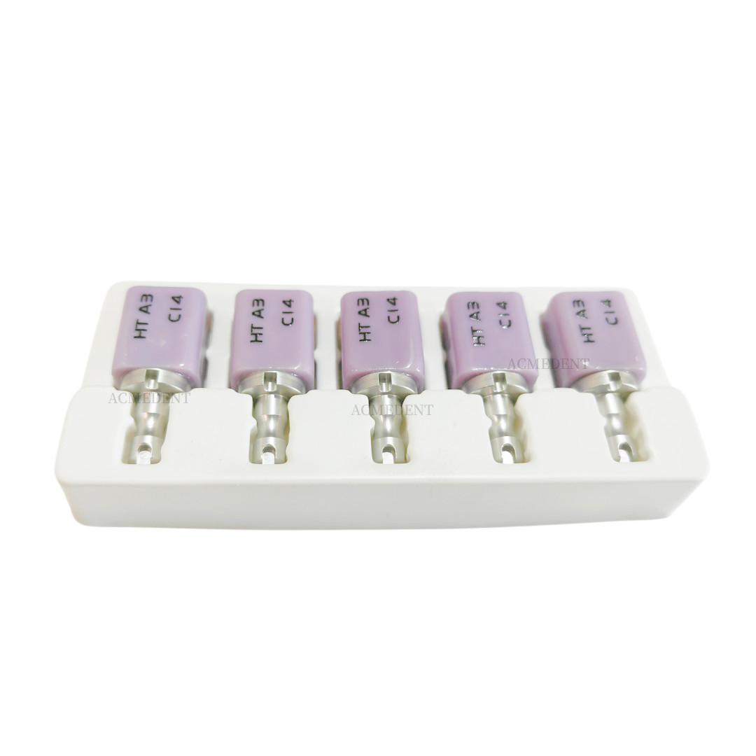 5 Pieces Dental Glass Ceramic Blocks CAD CAM Lithium Disilicate CEREC