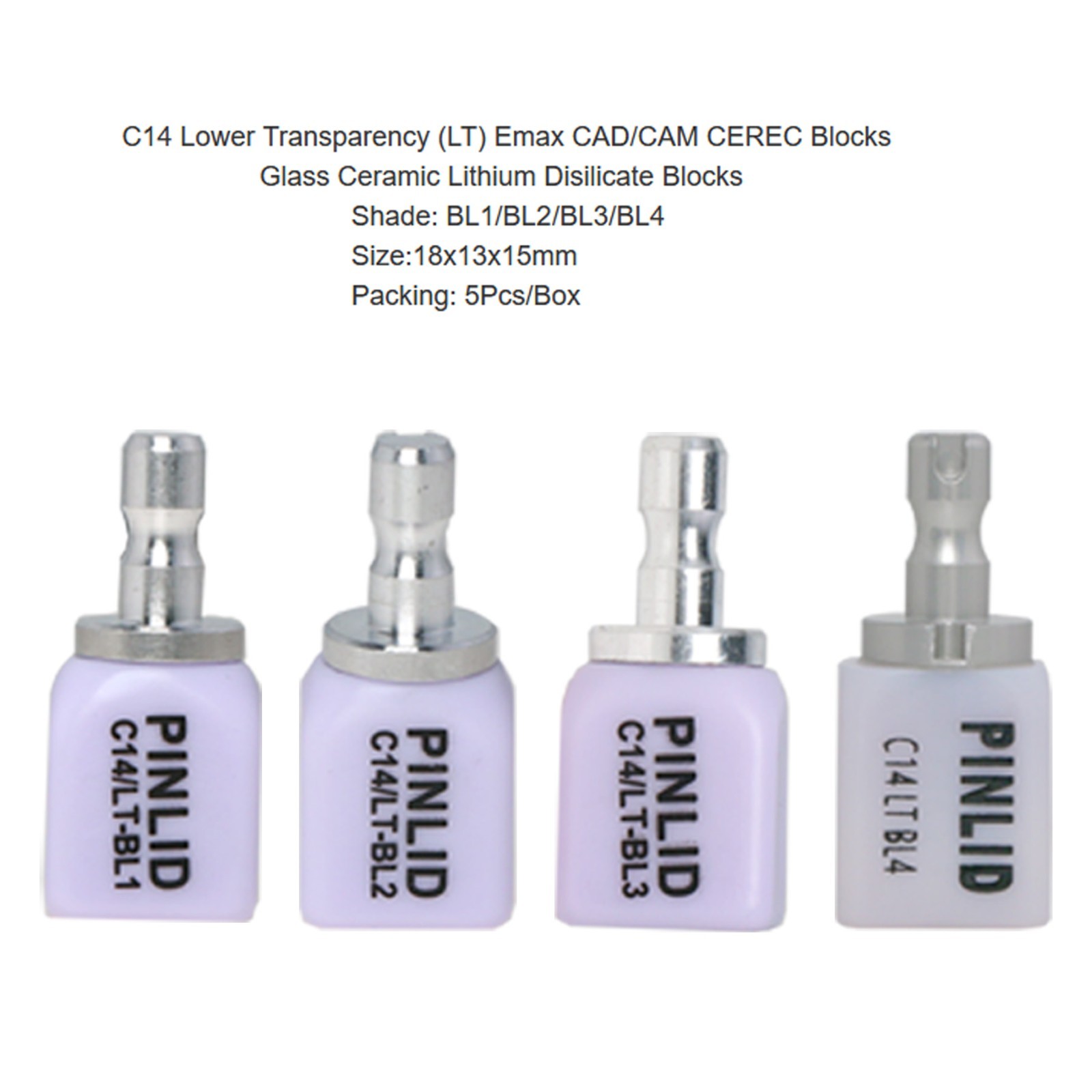 LT/HT C14 Dental IPS e.max Lithium Dislicate Glass Ceramic block CAD CEREC/InLab