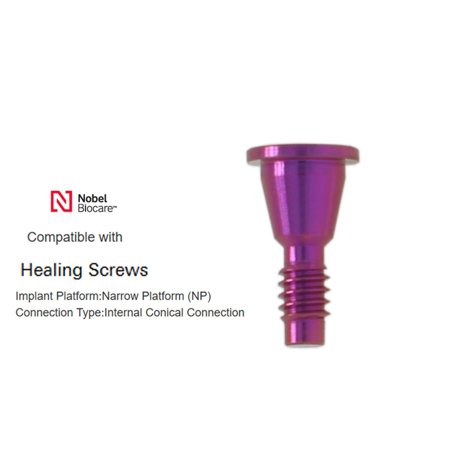 Nobel Active Compatible Healing Abutment NP RP ∅3.6 5.0 6.0 Conical Dental Caps