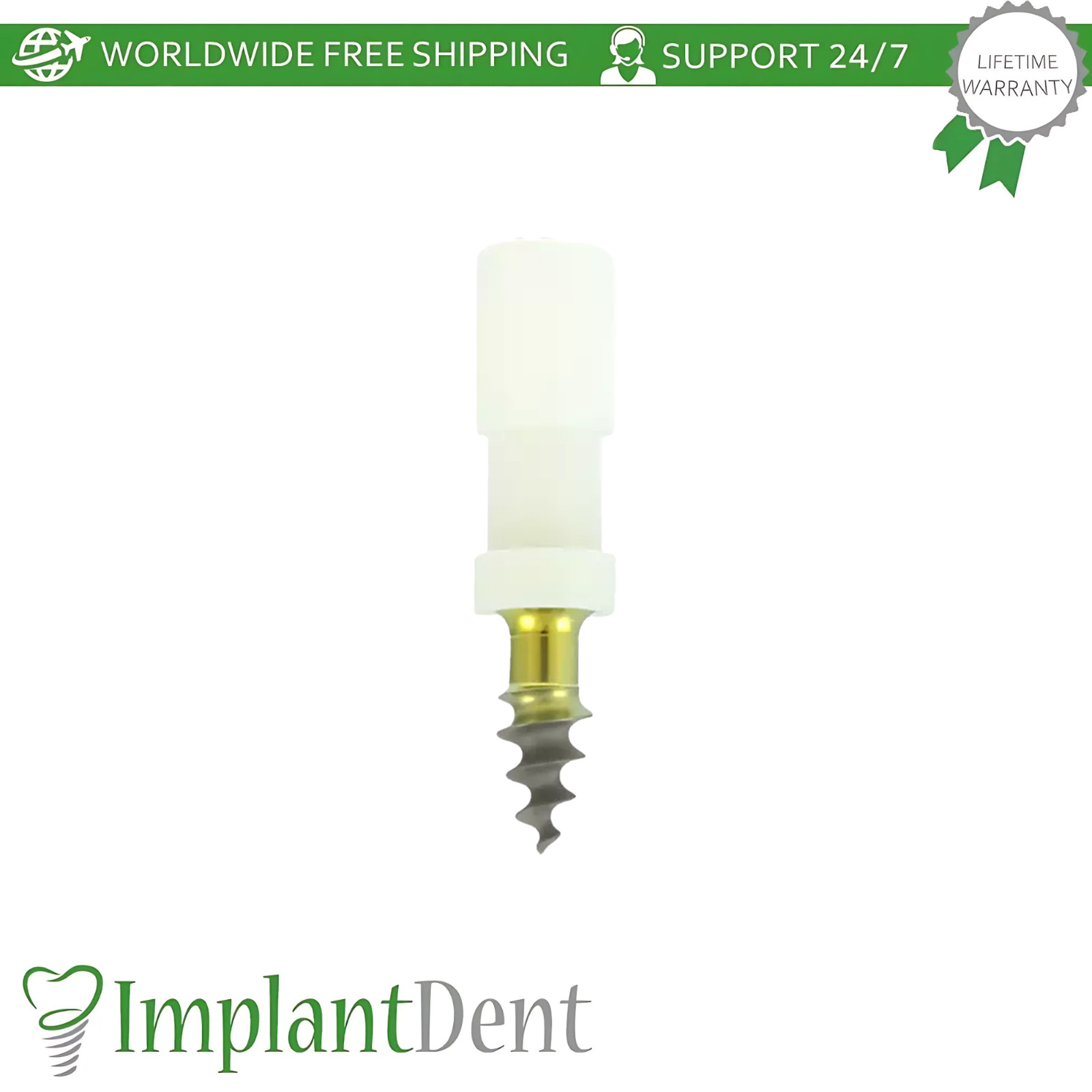 20x Root Shaped Compressive Short Neck Dental One Piece Fixture Dentistry Lab
