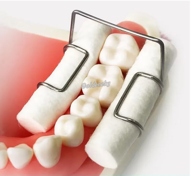 4Pcs/Box Dental Cotton Roll Holder Clip Sterilizable Orthodontic Dentist Holder