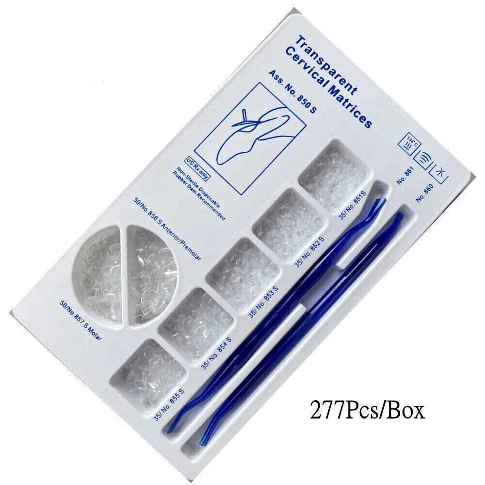 Dental Composite Clear Matrix Gingival Retractor Transparent Cervical Matrices
