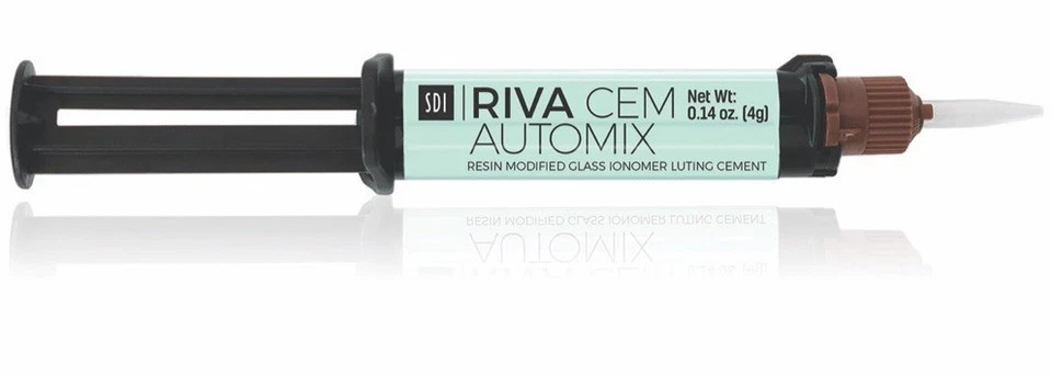 SDI RIVA CEM AUTOMIX Resin Modified Glass Ionomer Dental Luting Cement 4gm Syr F