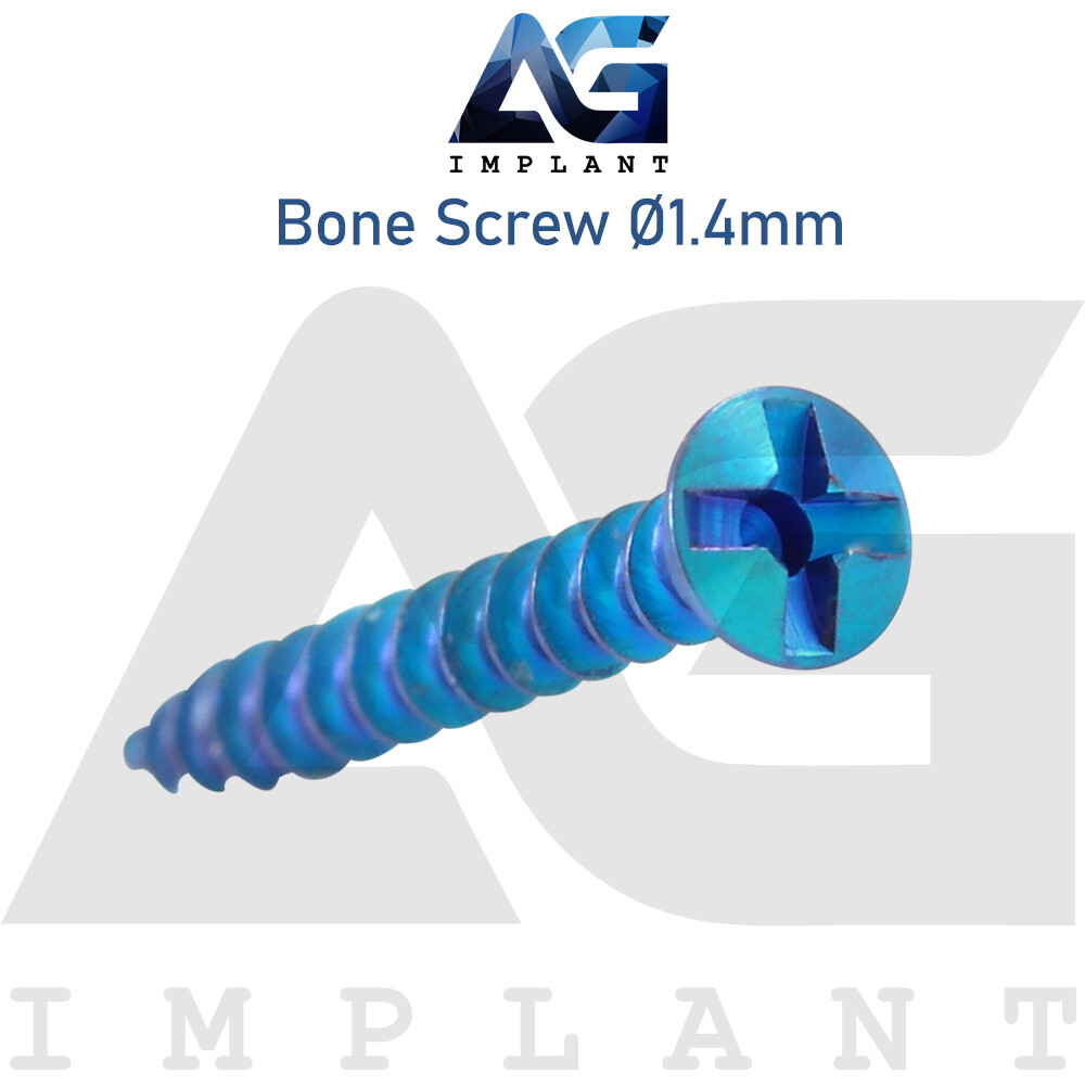 10 Titanium Screw Ø1.4mm Guided Regeneration GBR Dental Membrane Fix System