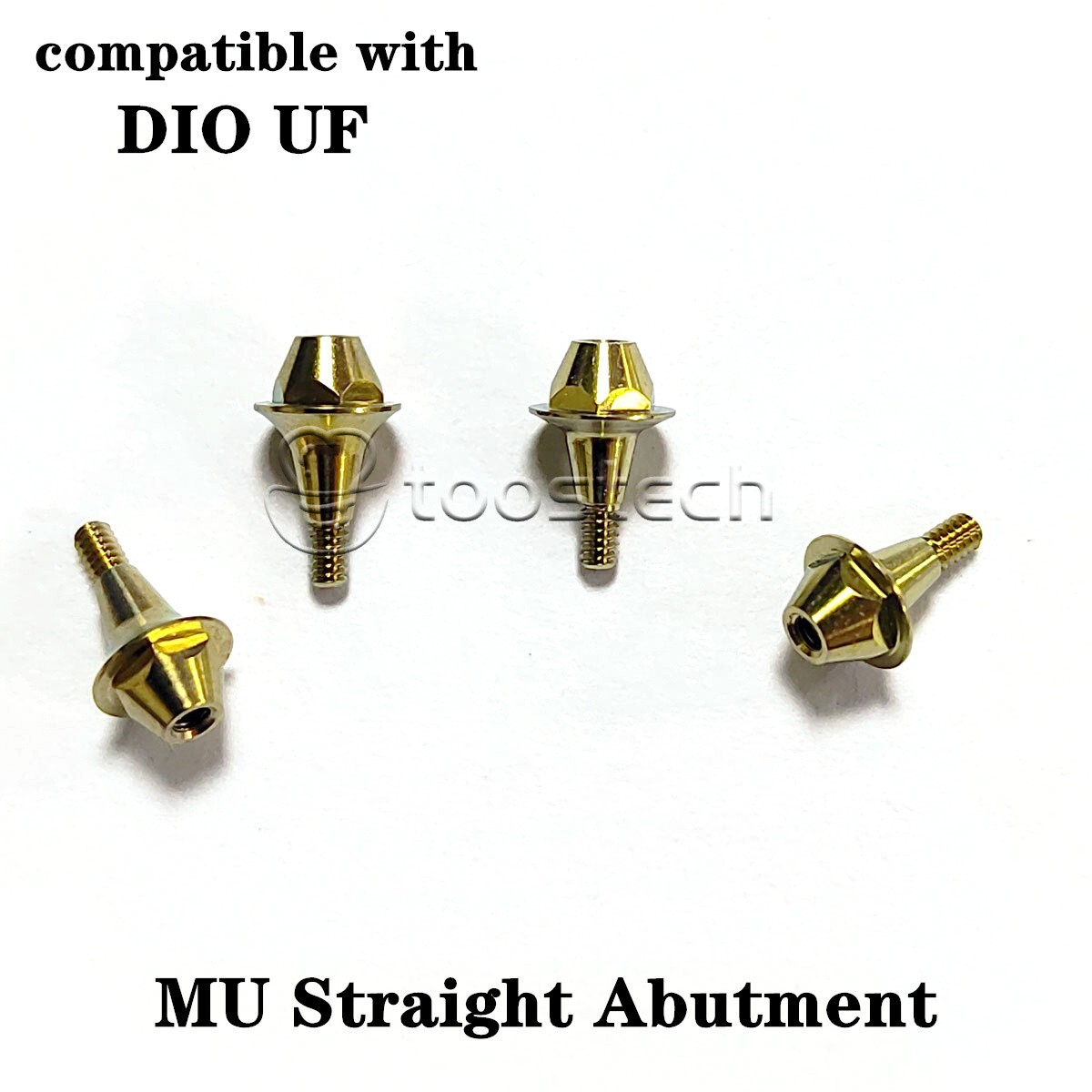 Multi unit straight abutment compatible with DIO UF Platform GH1/2 mm