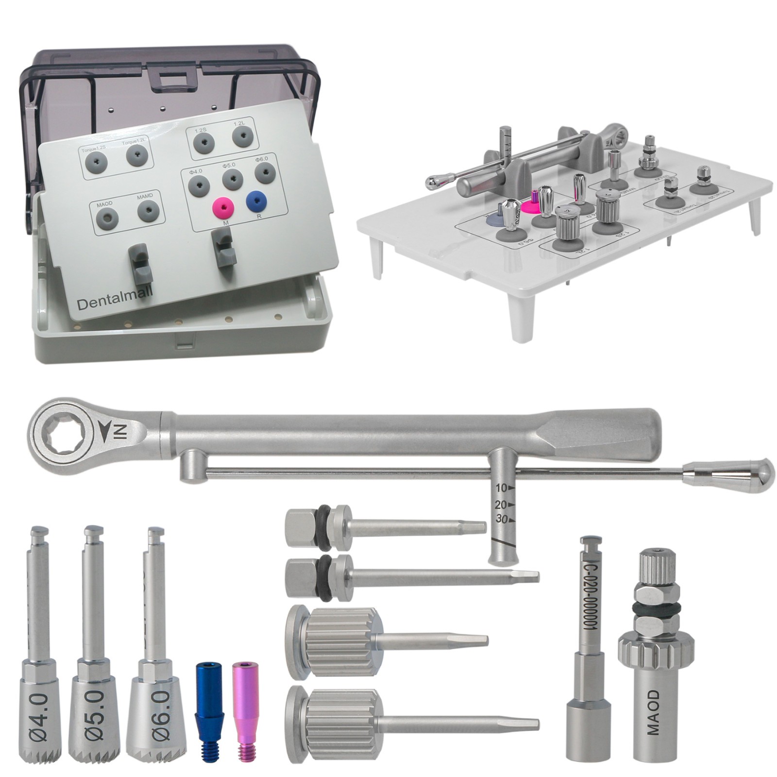 US Implant Bone Profiler Kit Guide Screw Removal Drill &1.2mm driver For Hiossen