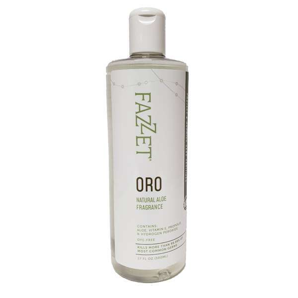 Fazzet Oro Hand Sanitizer Gel – Natural Aloe, 12 x17oz Bottles/Case
