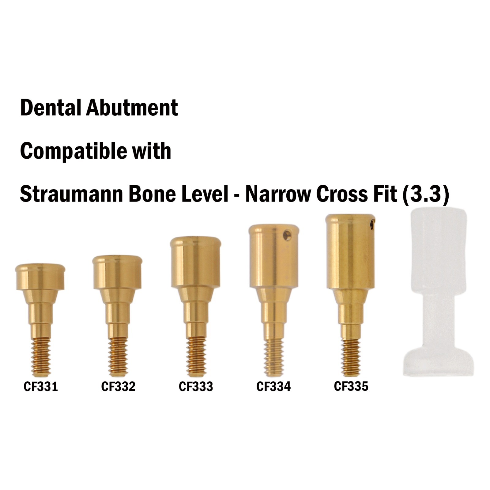 Dental Locator Attachment Abutment NC/RC Fits Straumann ITI 1.0-5.0mm Removable