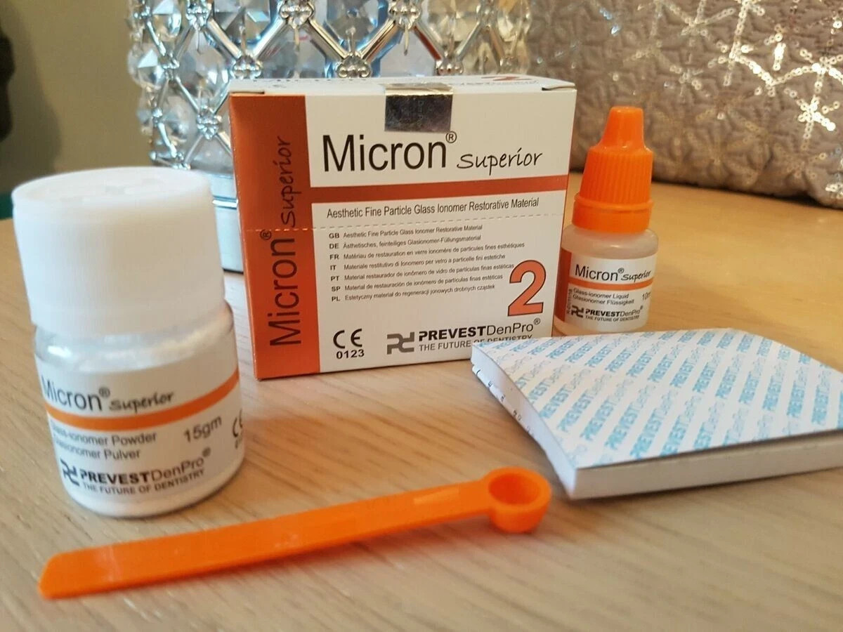 2 Pack of Micron 2 Superior GIC Filling Permanent Dental Repair Glass Ionomer