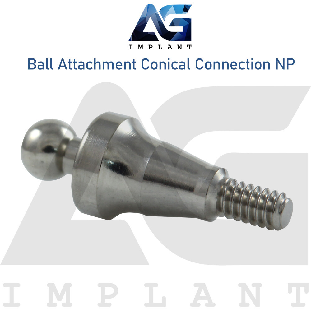 Ball Attachment Extra Soft Silicone Cap Set Conical Connection NP System 2.25mm