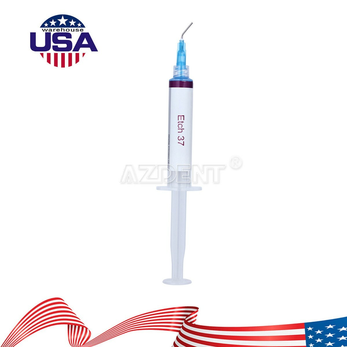 Dental Etchant Gel 37% Bonding Acid Etching Silica Gel Enamel Dentin 5ml +5 tips