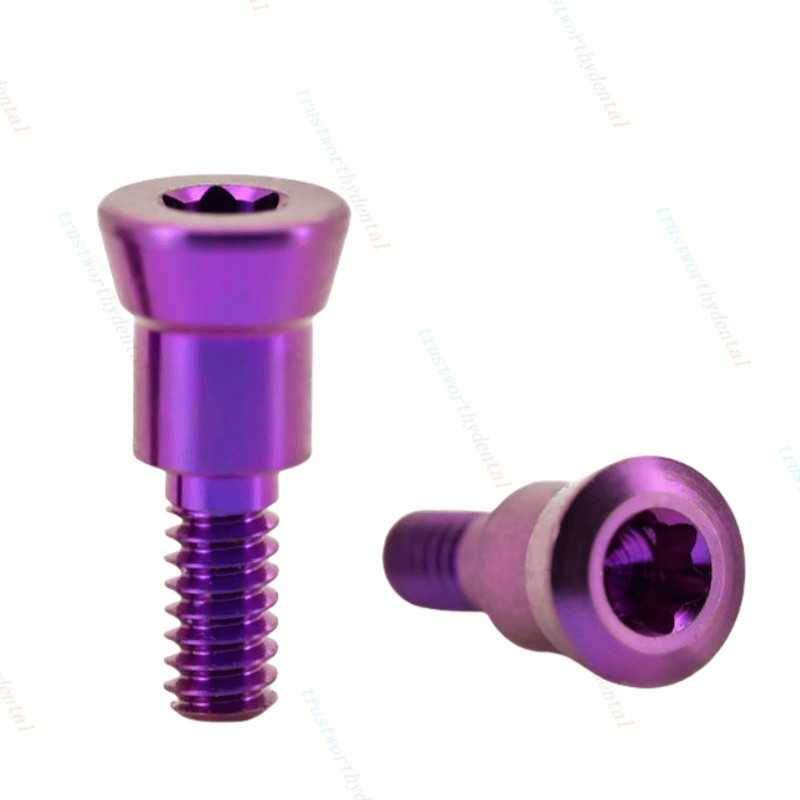 RC Dental Closure Screw RC Healing Cap Abutment Height 0/0.5mm Fits ITI Purple