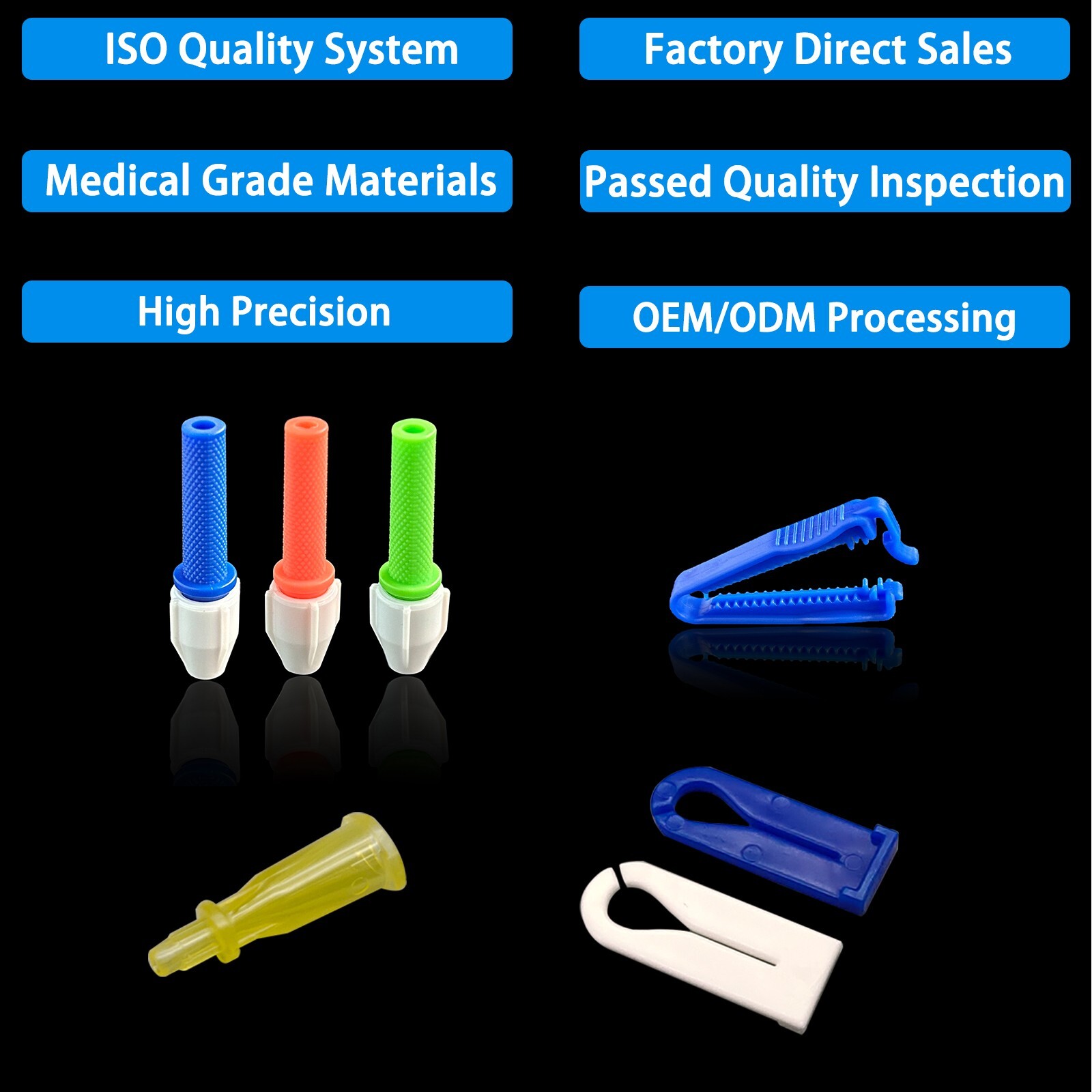 500PCS Disposable Sterile Medical Components, Luer Lock Introducer Components US