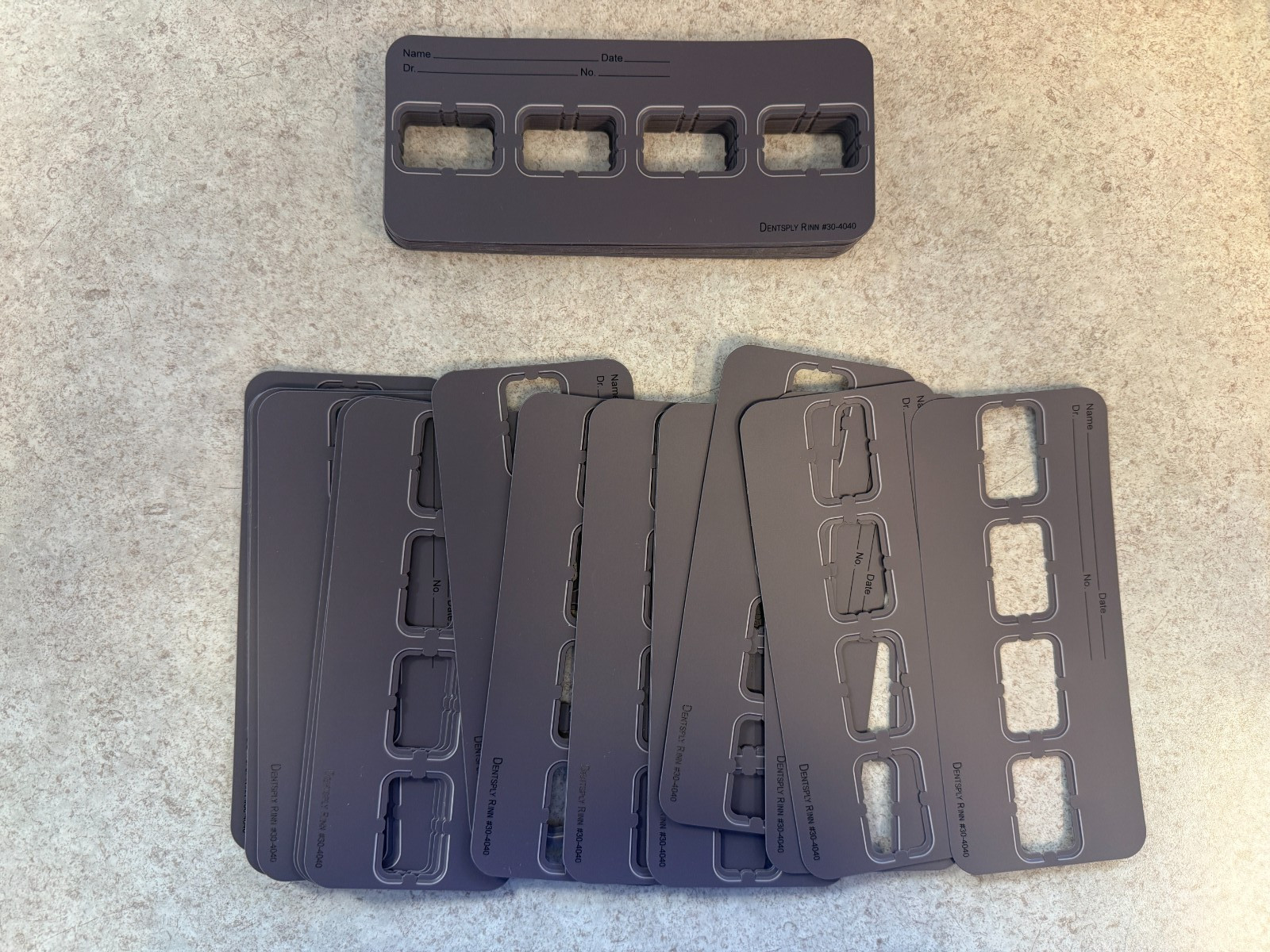 Patterson Brand Dentsply Ez-Tab X-Ray Rinn Mounts #30-4040, New/Opened, Qty 86