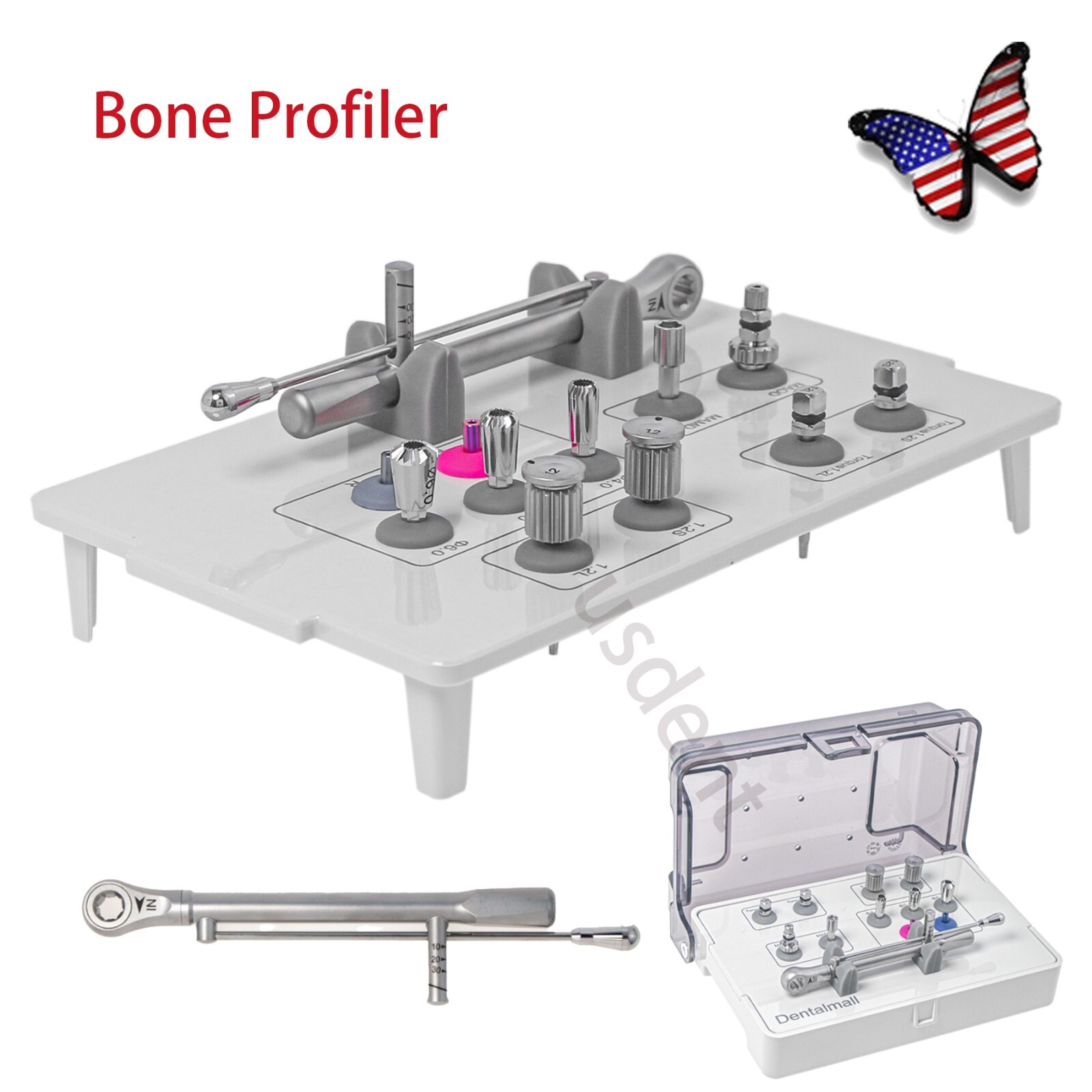 HIOSSEN OSSTEM PROSTHETIC KIT Implant Bone Profilers Torque Wrench Screwdrivers