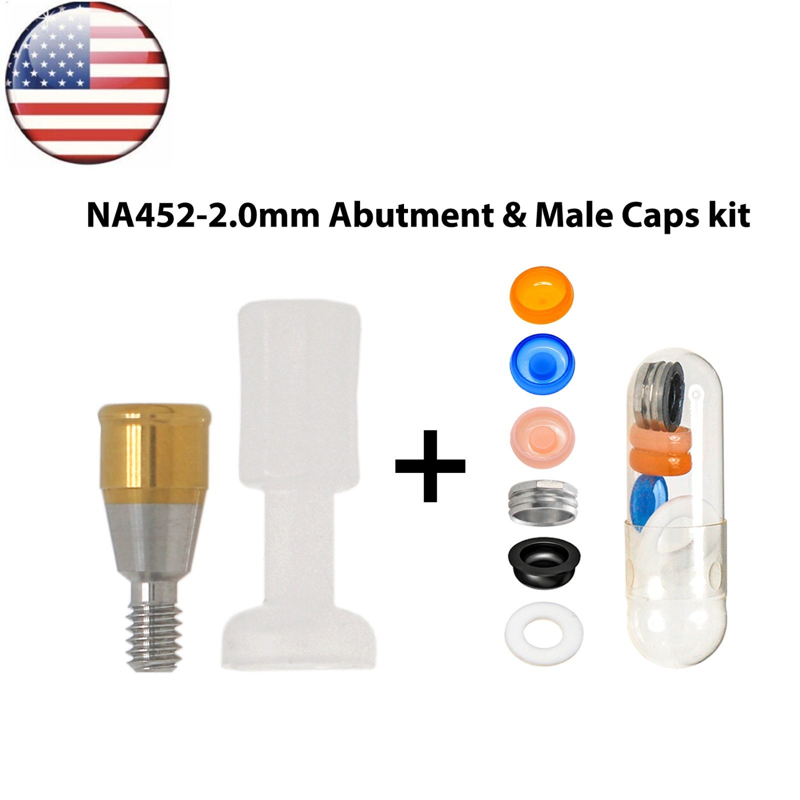 US Dental RP Implant Locator Abutment For Nobel Biocare Active AH=1/2/3/4/5.0mm