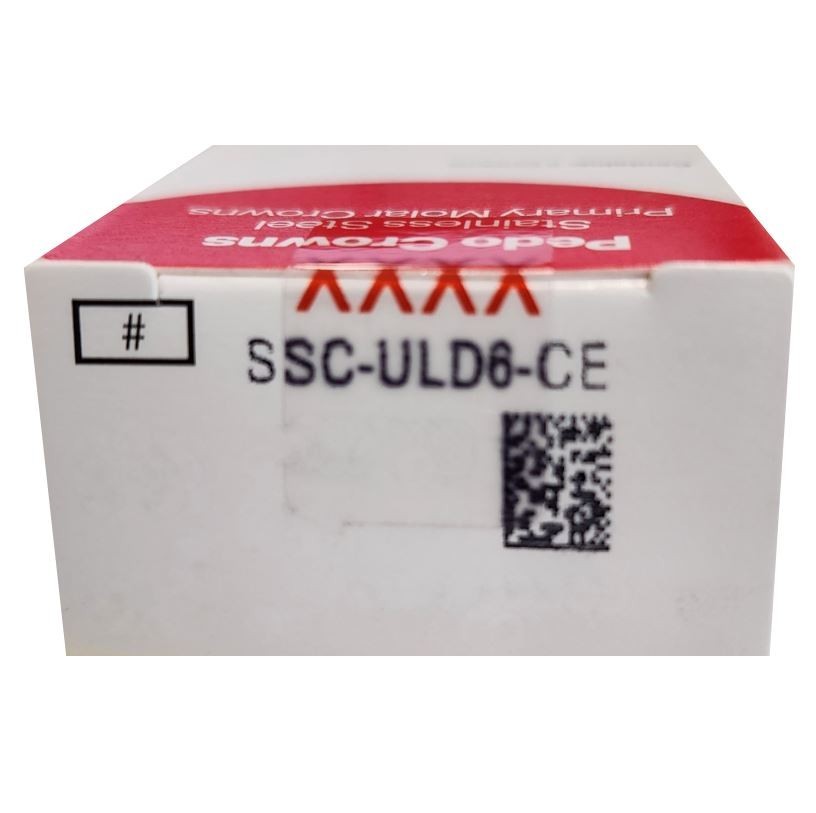 *5-Pieces* HuFriedyGroup Pedo Crowns Upper Left Primary 1st #6 Refill SSC-ULD6