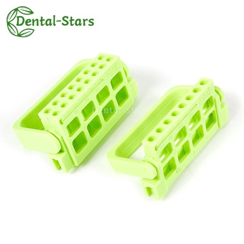 8/16 Holes Dental Bur Endo Files Block Holder Stand Autoclave Disinfection Box