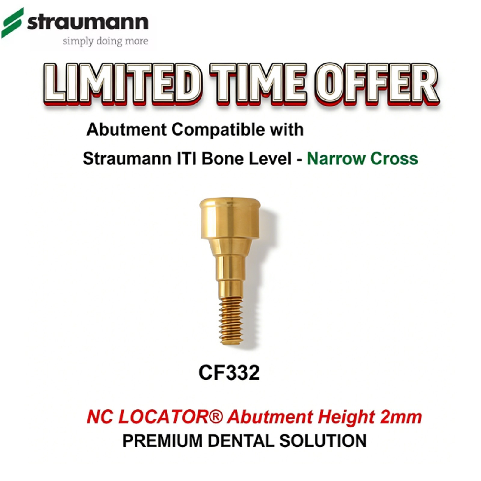 Locator Abutment Fit Straumann Bone Level Compatible Zest Locator Legacy Anchor