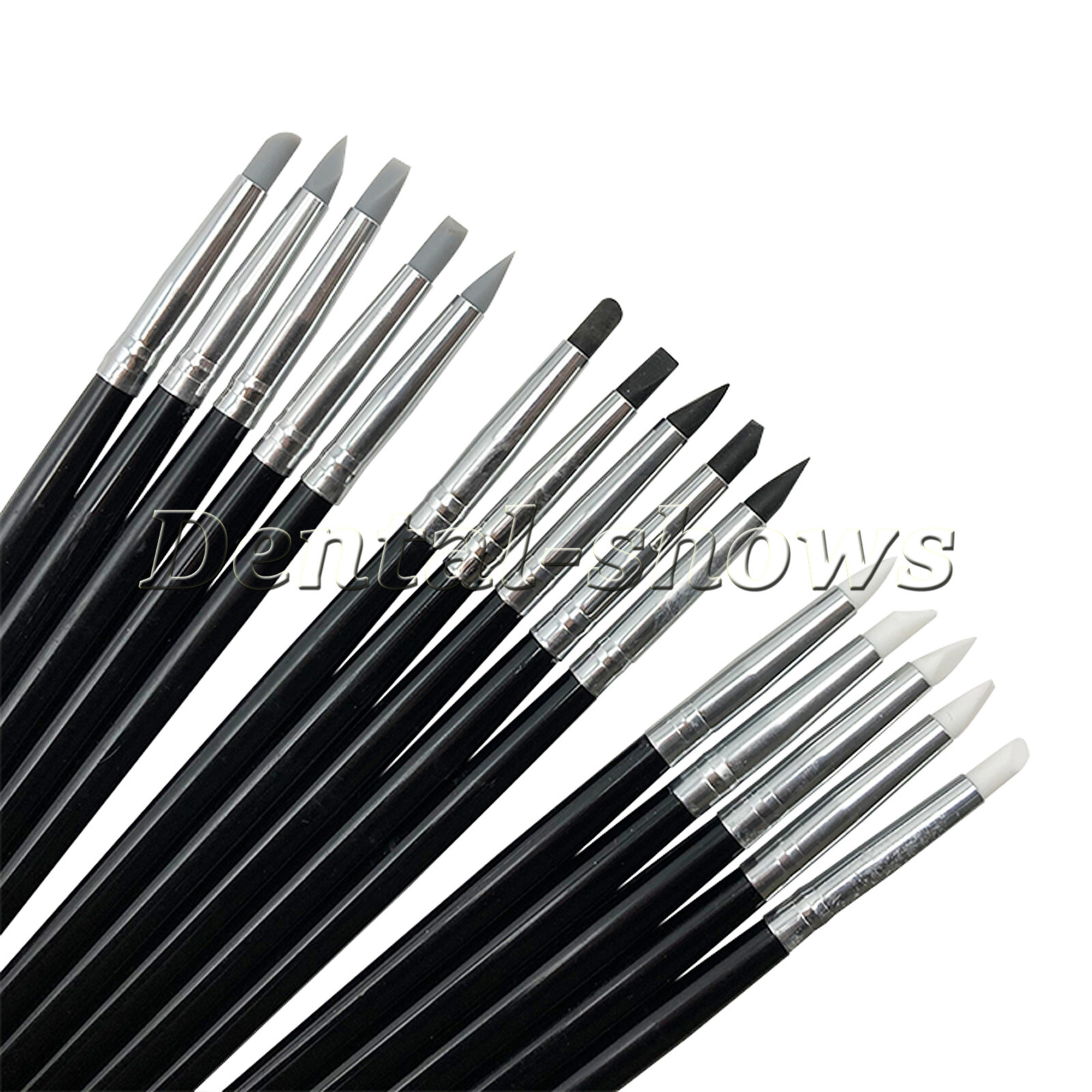 Dental Composite Resin Veneer Cement Porcelain Brushes Silicone Brush Pen 3 Size