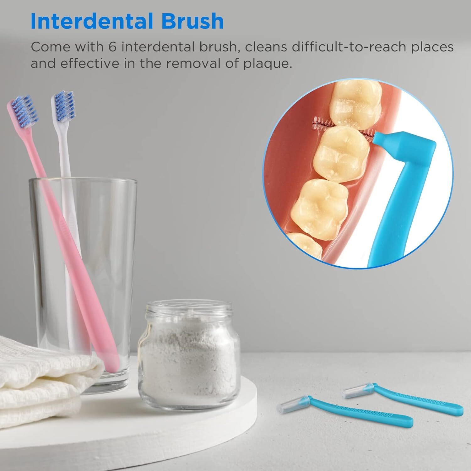 V-Shaped Orthodontic Toothbrush for Braces, Soft Bristles, 6 Count, with…