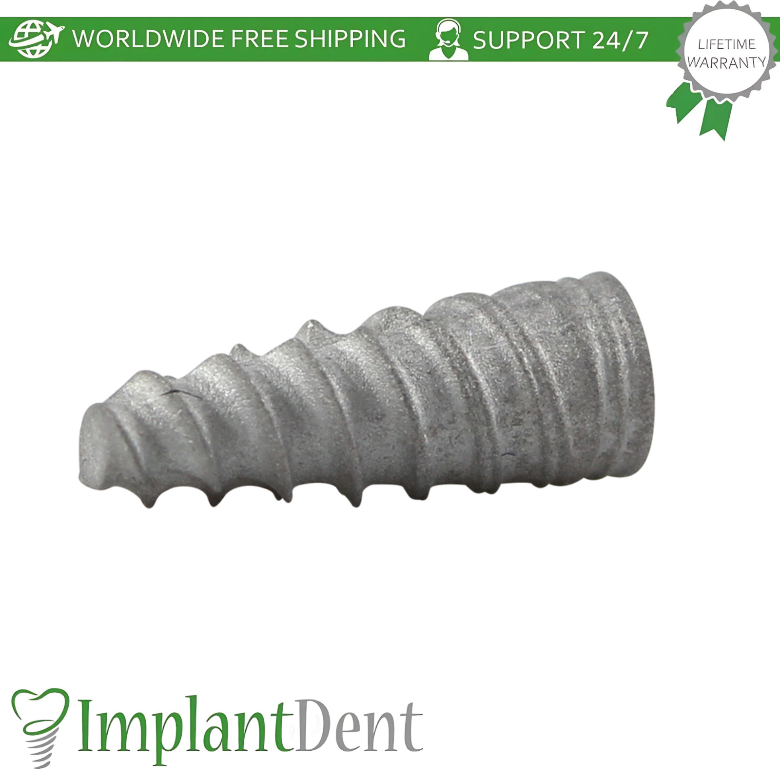 CNP Conical Hex 2.25mm Dental Fixture and Straight Prosthetic NP Ø3.5mm