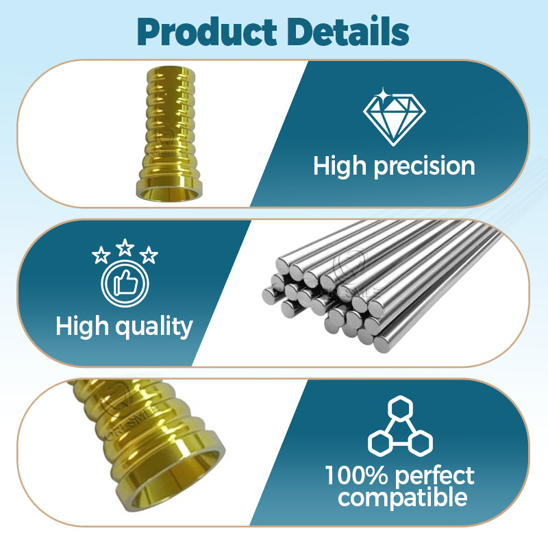 5 pcs MU Temporary Ti Cylinder non engaging conical abutment fit to MIS Seven