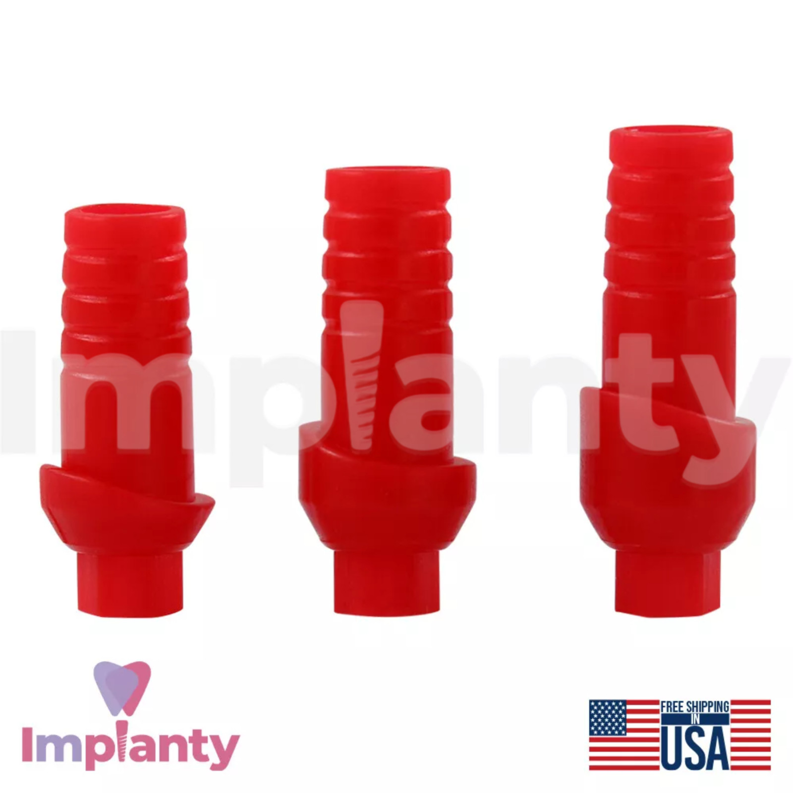 10x GDT Straight Anatomic Fully Castable Ø5.2mm Dental Prosthetic Int Hex 2.42mm